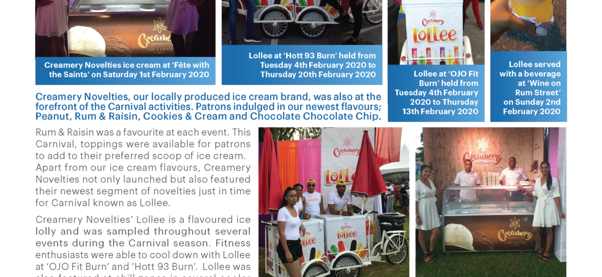 Creamery Novelties - Carnival 2020 - February 2020