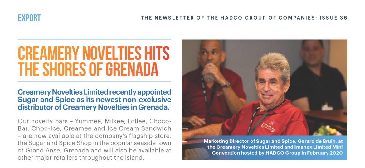 Creamery Novelties Hits The Shores Of Grenada - March 2020