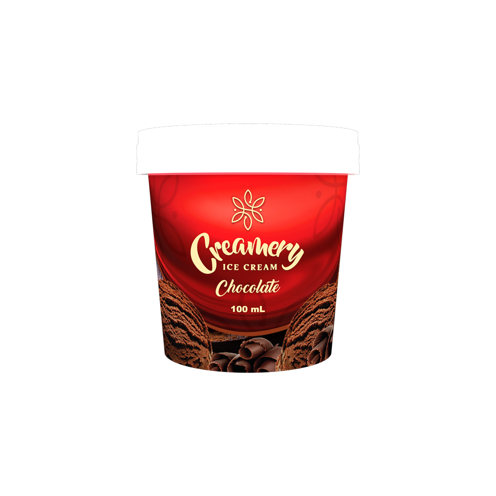 Creamery Ice Cream - Chocolate - 100mL Mini Cup