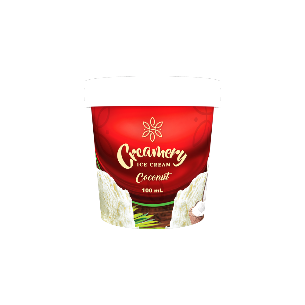 Creamery Ice Cream - Coconut - 100mL Mini Cup