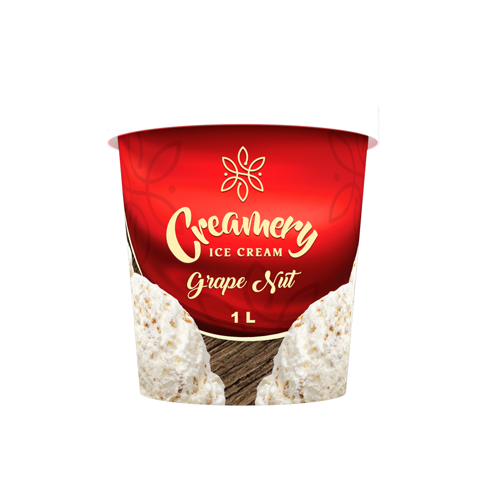 Creamery Ice Cream - Grape Nut - 1 Litre