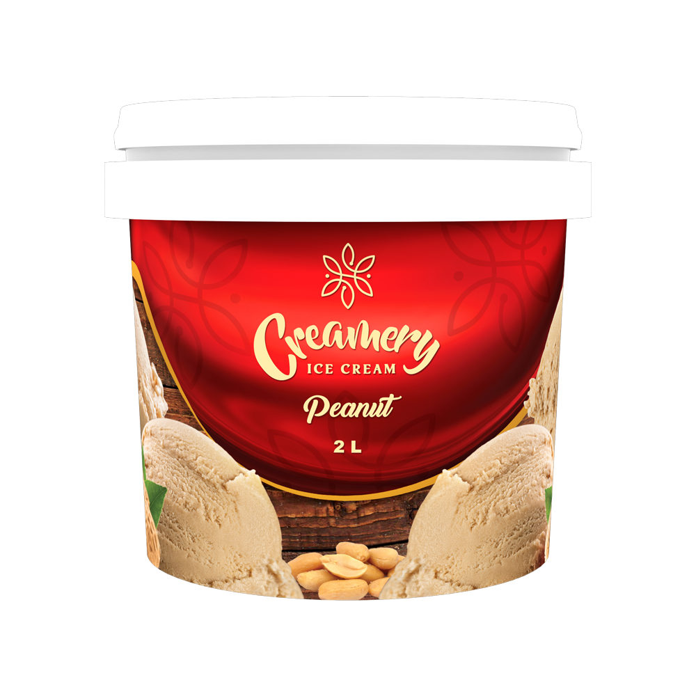 Creamery Ice Cream - Peanut - 2 Litres