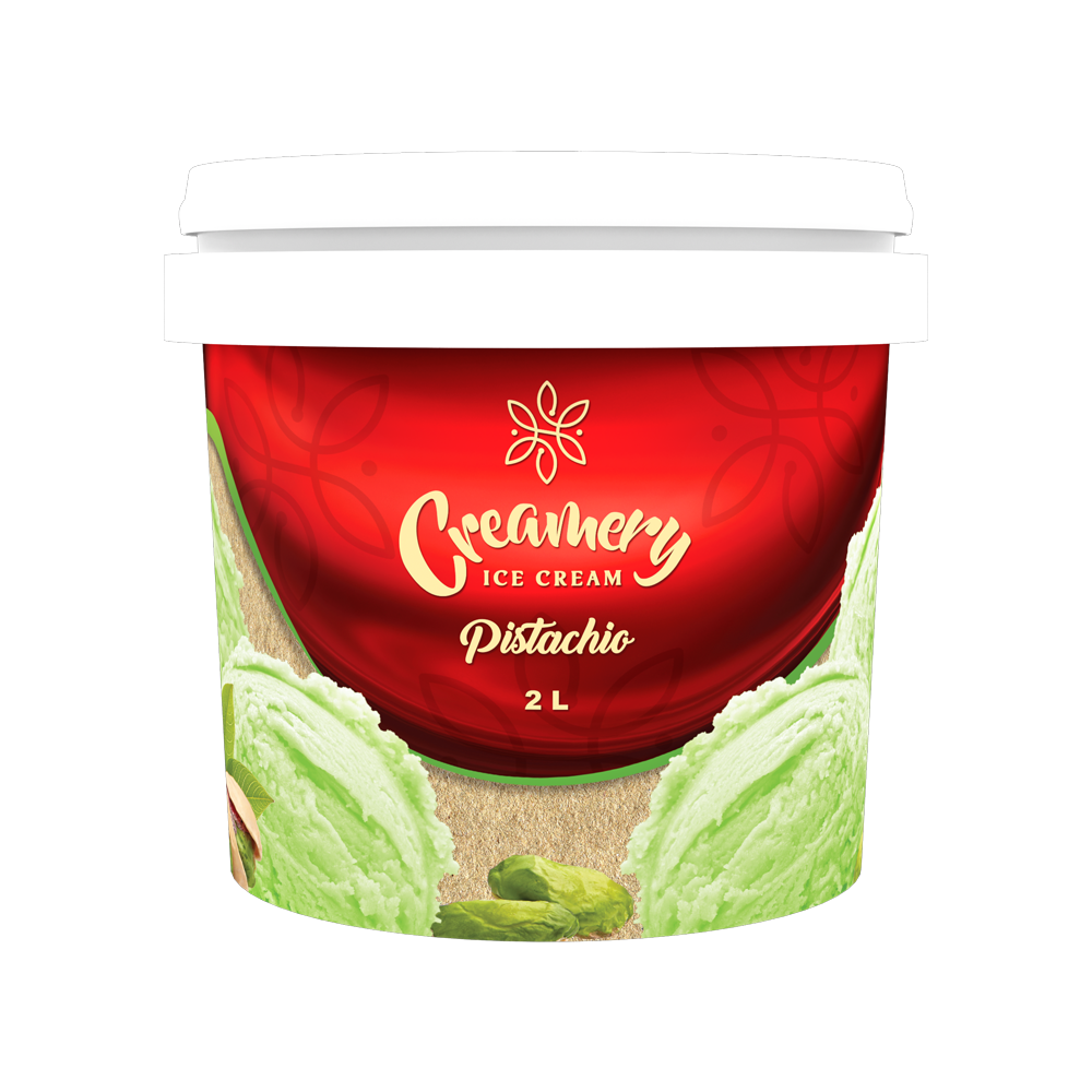 Creamery Ice Cream - Pistachio - 2 Litres