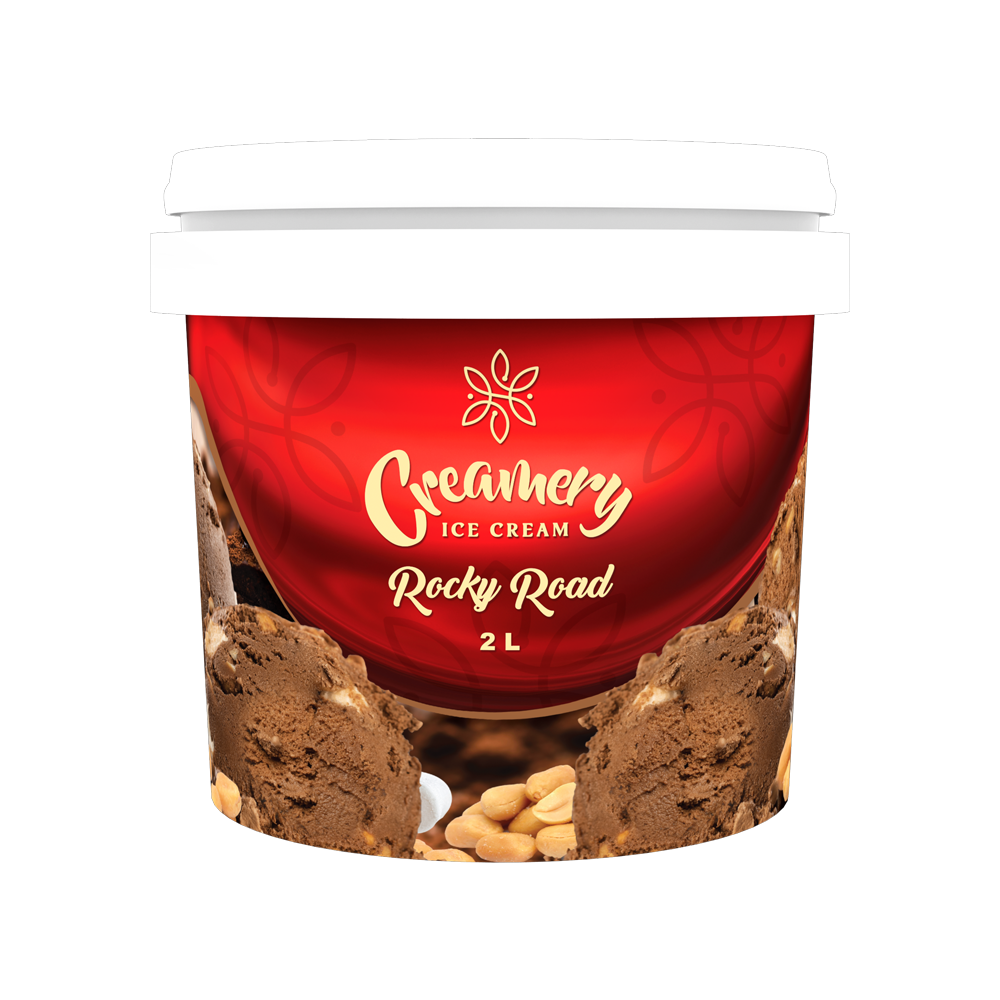 Creamery Ice Cream - Rocky Road - 2 Litres