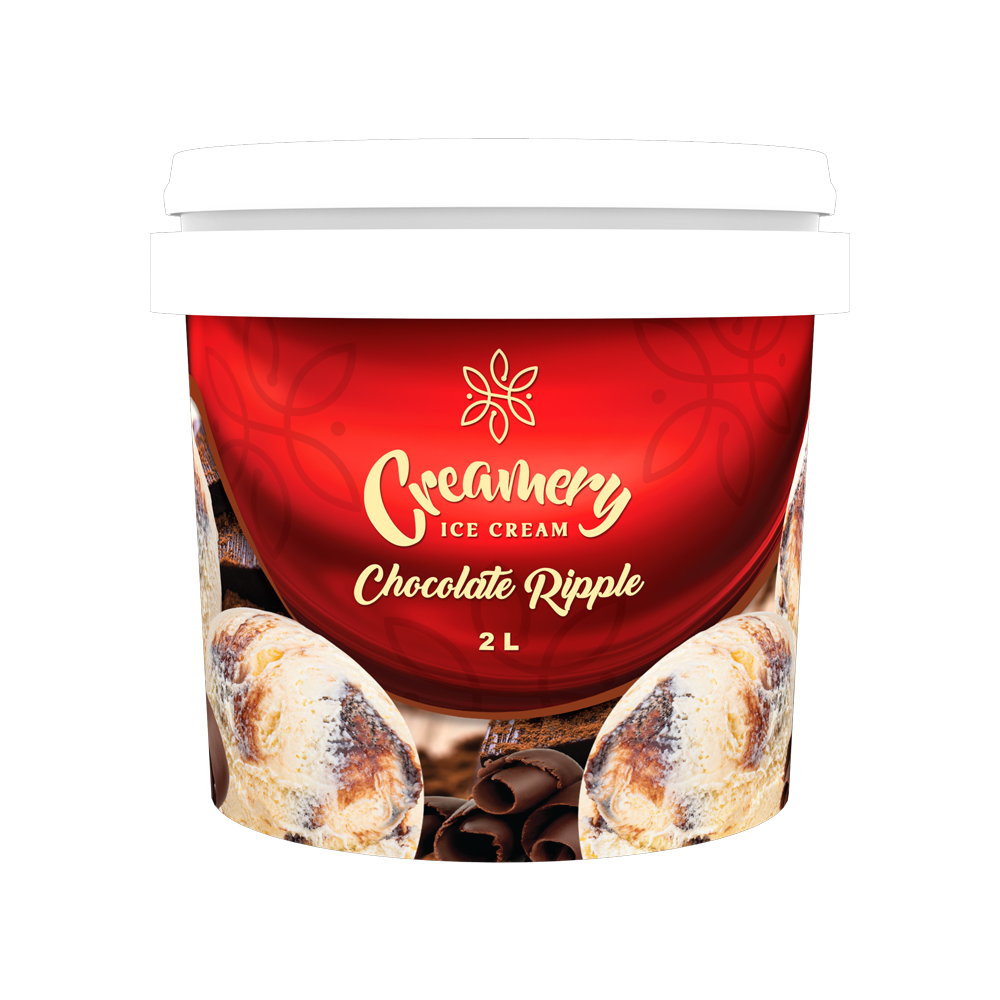 Creamery Ice Cream - Chocolate Ripple - 2 Litres